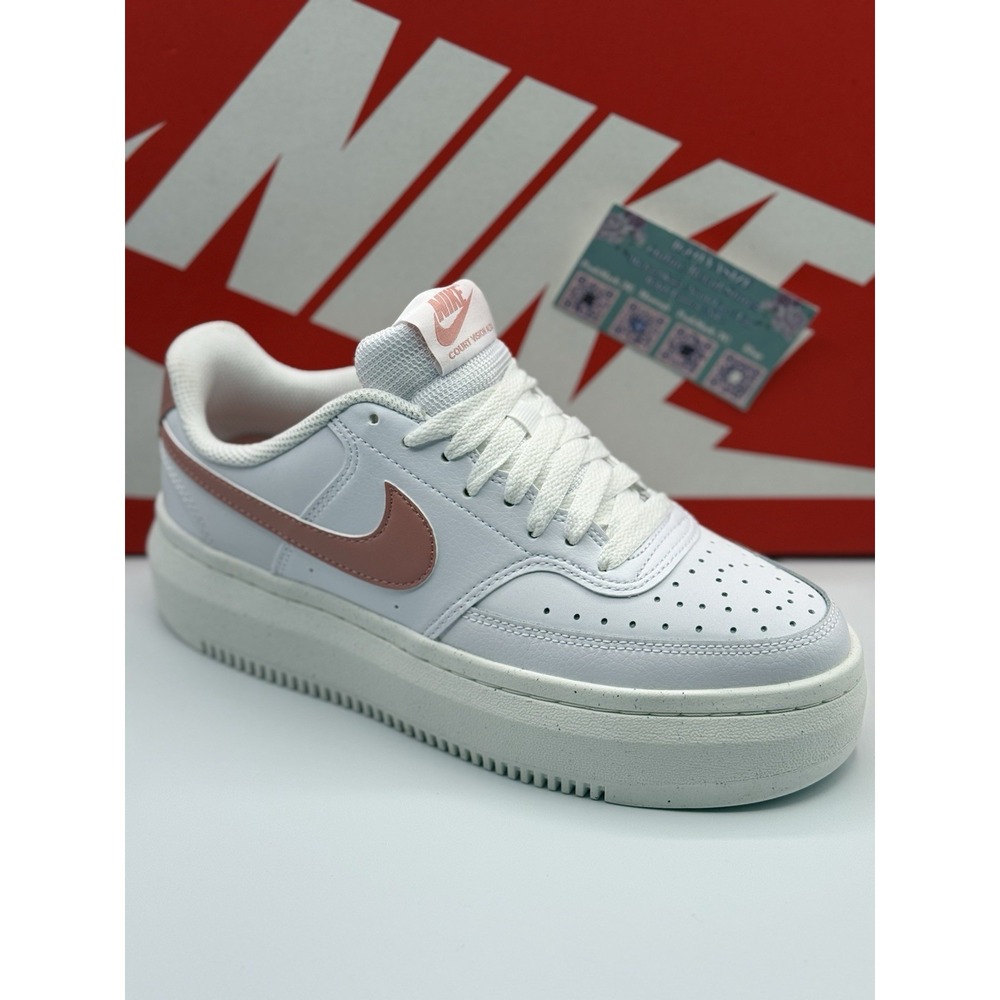 Nike Court Vision Alta Platform Sneakers Pink Oxford W Sz 8 DM0113-600 NWOB